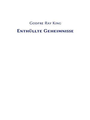 cover image of Enthüllte Geheimnisse